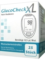 GLUCOCHECK XL Blutzuckerteststreifen